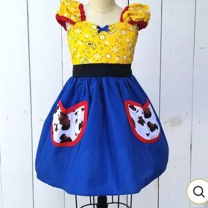 Lover Dover Jessie Toy Story inspired cow girl dress girls 4/5t